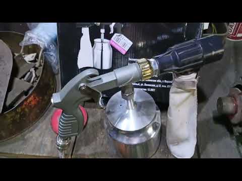 Видео: Обзор пескоструйного пистолета Zitrek PG8 для гаража