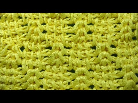 Видео: Шахматные косички узор вязания   62