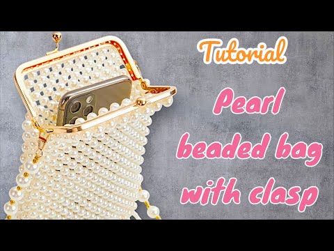 Видео: Dazzling Beaded Clasp Purse | Блестящая сумочка из бусин с фермуаром