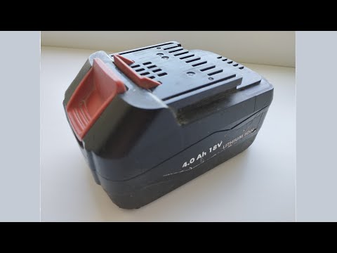 Видео: Замена ячеек Li-ion в аккумуляторе Wurth master 18v