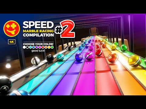 Видео: Подборка Marble Racing: СКОРОСТЬ 2! | #marbles #marblerun #marblerace #asmr #sensory