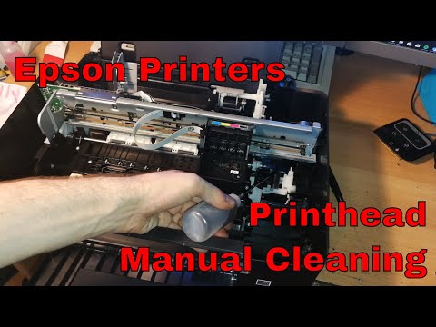 Видео: Epson Stylus SX125/SX130 (и многие другие) • Ручная очистка печатающей головки