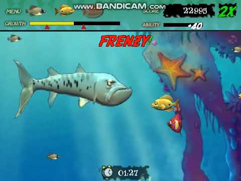 Видео: (гонка по обжорству) Feeding Frenzy Time Attack