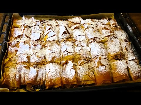 Видео: Пирог с яблоками и орехами. Сладкое искушение!