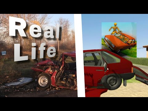 Видео: 👍Аварии на реальных событиях в ВАЗ краш тест симулятор 2 #7🔥