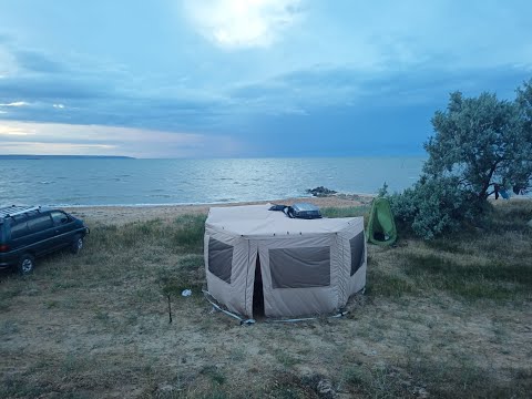 Видео: Веерная маркиза (тент) 270 градусов от Devytkin первая установка