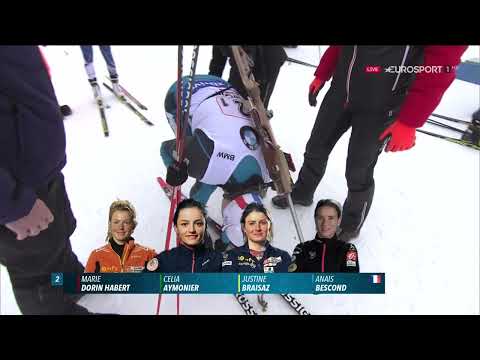 Видео: БИАТЛОН. КМ 2017-18. Хохфильцен (Австрия). Женщины. Эстафета 4 х 6 км. Eurosport. 10.12.2017. 1080i.