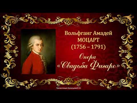 Видео: В.А.Моцарт. Опера "Свадьба Фигаро". Темы для викторины по музыкальной литературе.