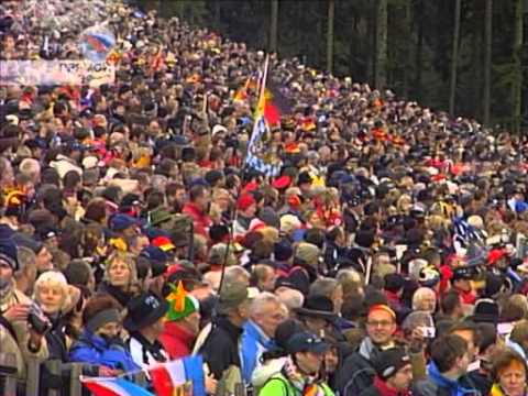 Видео: 5 этап Кубка мира по биатлону, сезон 06/07, Ruhpolding, эстафета женщины