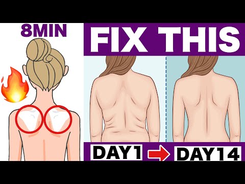 Видео: [9 мин] Сформируйте красивую осанку и спину и подтяните плечи ✨ Упражнение стоя 🔥