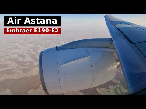 Видео: Лечу в самый низкий международный аэропорт на Embraer E190-E2 а/к Air Astana | Рейс Астана — Атырау