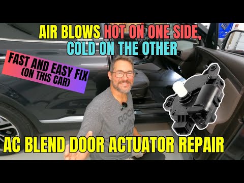 Видео: Воздух в Hyundai дует холодным с одной стороны и горячим с другой (Как починить привод заслонки с...