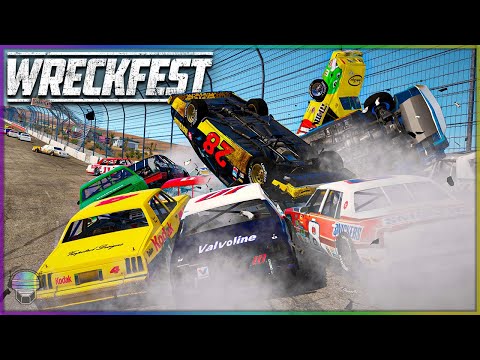 Видео: Следующая БЕЗУМНАЯ суперскоростная трасса!?! | Wreckfest NASCAR Legends