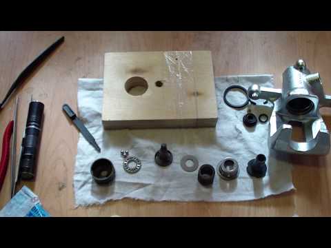 Видео: пересмазка суппорта солярис(задний левый)