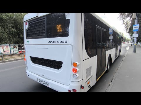 Видео: ЛиАЗ-5292.67 (CNG) Н057АО164 Маршрут №9Б город Саратов 