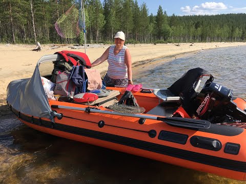 Видео: RIB Навигатор 370R. Озеро Нижняя Пиренга. 6го июля 2021г.