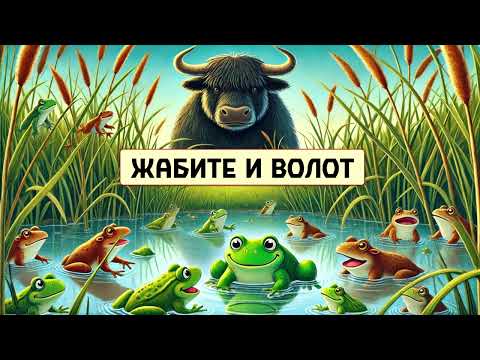 Видео: Приказни за деца на македонски: Жабите и волот (басна од Езоп)
