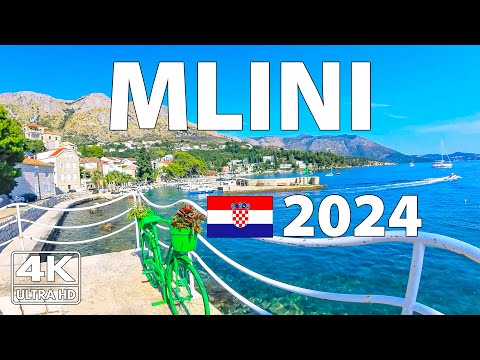 Видео: Млини Хорватия Прогулка Walking Tour ☀️ 4K с Субтитрами