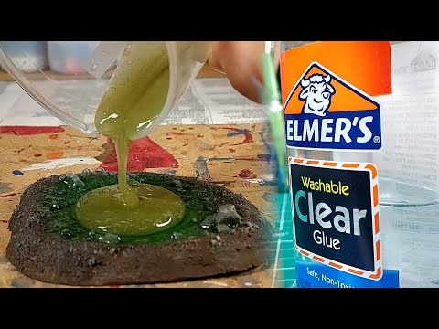 Видео: Бассейн и лужа из ПВА: моя попытка имитировать воду с помощью прозрачного клея