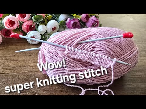 Видео: Впервые вы увидите этот уникальный узор для вязания спицами!