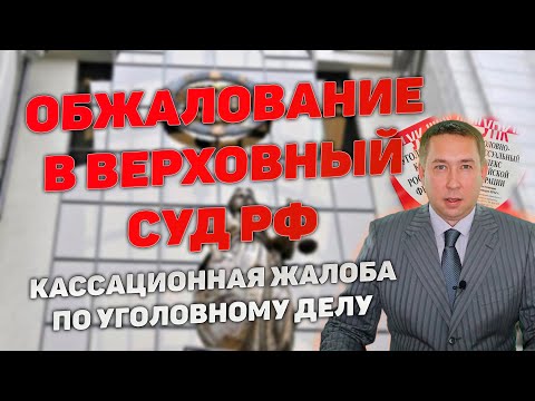 Видео: Кассационная жалоба в Верховный суд РФ по уголовному делу. Оформление жалобы. Подача. Доводы.