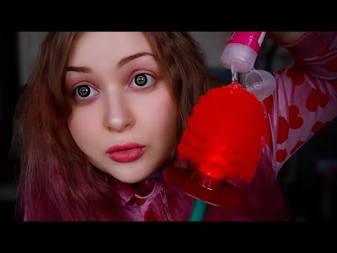 Видео: АСМР 🔪 ПОХИТИЛА ТЕБЯ ЧТОБЫ СДЕЛАТЬ МАКИЯЖ СЛЮНКОЙ 💄🐌 ASMR SPIT PAINTING your Makeup