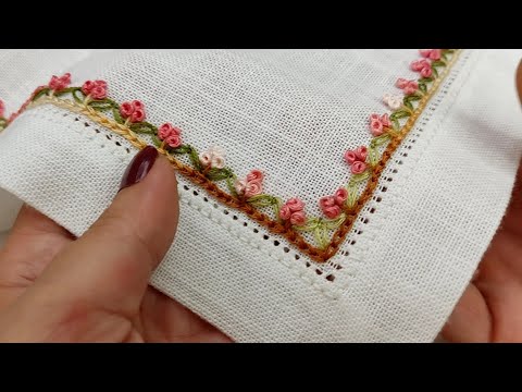 Видео: Простий та красивий дизайн Обробки Краю для початківців 💫Beautiful Design|Hand Embroidery