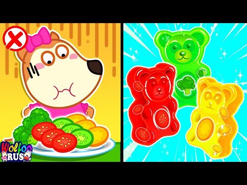 Видео: Овощи или сладости? | Люси выбирает полезное! | Wolfoo Russian