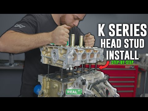 Видео: Как установить шпильки головки блока цилиндров Honda серии K || Point One MFG