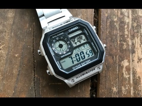 Видео: Наручные часы Casio AE1200-WH «Casio Royale»: полный обзор Ника Шабазза