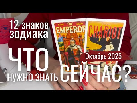 Видео: ЧТО ВАМ ВАЖНО ЗНАТЬ СЕЙЧАС? : Все знаки зодиака - ОКТЯБРЬ 2025 | Таро прогноз