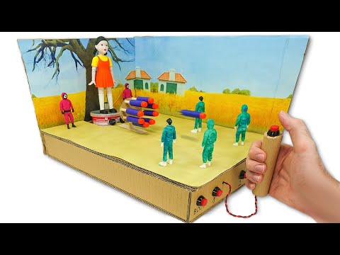 Видео: КАК СДЕЛАТЬ ИГРУ В КАЛЬМАРА ИЗ КАРТОНА 🕹️😲