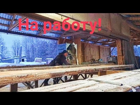 Видео: Z.Б.90. Так работают на пилораме. Сезон работы открыт! Зима в Лузе. Друг в Египте.Холостяцкая жизнь.