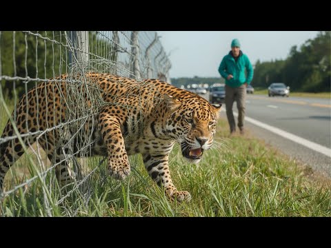 Видео: Леопард, застрявший в заборе, умоляет о помощи. То, что произошло, вас шокирует.
