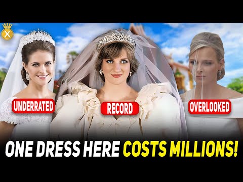 Видео: 12 самых дорогих королевских свадебных платьев всех времен