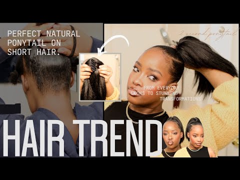 Видео: 🤯🤯СМОТРИТЕ НА МЕНЯ: ЛАЙФХАК С ХВОСТОМ-КАРАБКОМ ЗА 2 СЕКУНДЫ ДЛЯ МОИХ КОРОТКИХ ТОНКИХ НАТУРАЛЬНЫХ ...