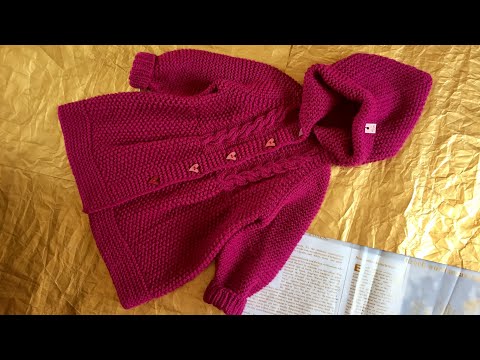 Видео: Вяжем детский кардиган на девочку 2 года. 1 часть. #детскийкардиганспицами #кардиганнадевочку