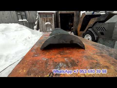 Видео: Минитрактор UT-20 4х4 на гидроходу. Обшивка задней полурамы.