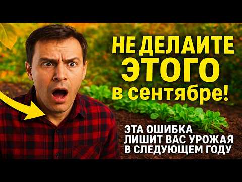 Видео: НЕ ДЕЛАЙТЕ ЭТОГО в сентябре! ❌ Эта ошибка лишит вас урожая в следующем году