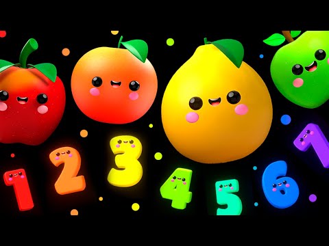 Видео: DANCING FRUIT with the Numbers 🍎🍊🍋‍🍏🍇 Сенсорное видео