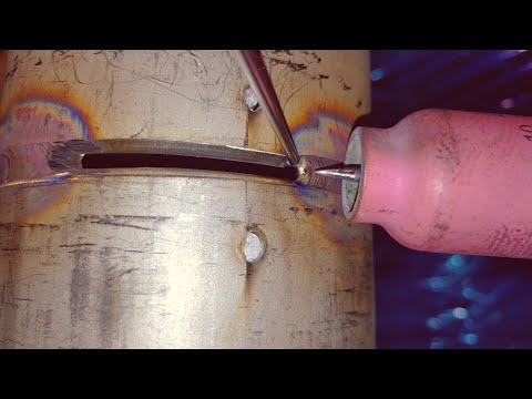 Видео: Сварка ТИГ Труба из нержавеющей стали 2G Горизонтальная корневая передача Техника замочной скважины