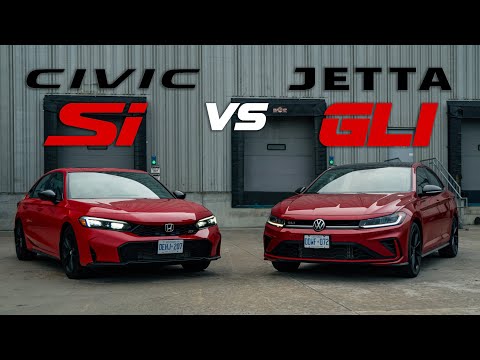 Видео: Honda Civic Si 2025 года против Volkswagen Jetta GLI // Какой спортивный седан лучше за 35 тысяч ...