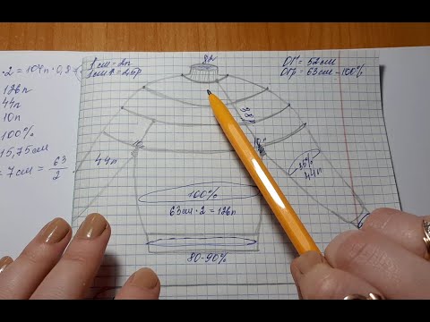 Видео: Расчёт круглой кокетки и всего изделия. Очень подробный мастер-класс.