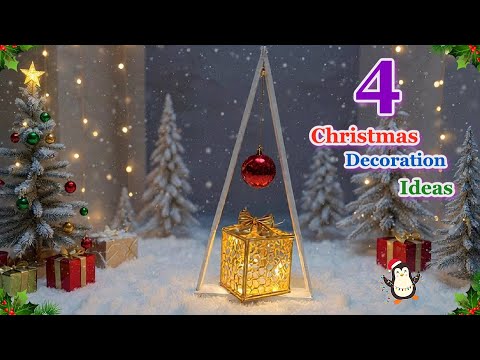 Видео: 4 идеи недорогих рождественских/праздничных елок из обычных материалов | Идея для рождественских ...