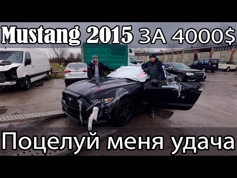 Видео: Ford Mustang 2015 год за 4000$ утопленник. Пробуем завести [IAAI Copart]