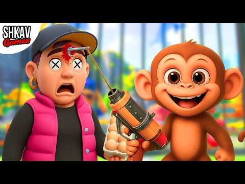 Видео: ОБЕЗЬЯНКА ПОЛУЧИЛА ГАРПУН! И вот что произошло... I am Monkey VR / Часть 3 /