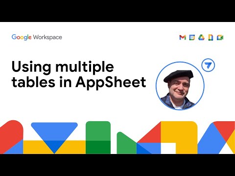 Видео: Использование нескольких таблиц в AppSheet