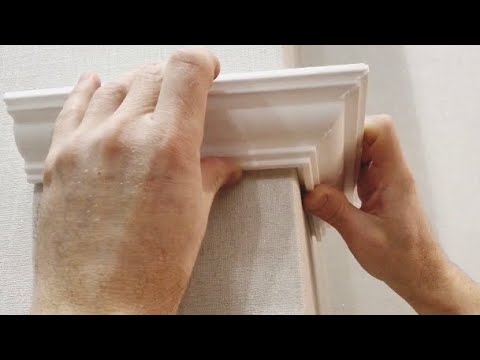 Видео: КАК РЕЗАТЬ УГЛЫ НА ПОТОЛОЧНОМ ПЛИНТУСЕ / КАК РЕЗАТЬ ВНЕШНИЙ УГОЛ НА БАГЕТАХ