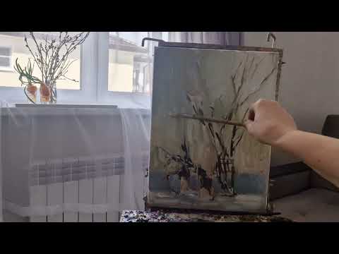 Видео: Весна на подоконнике. Живопись в контражуре.