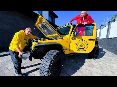Видео: Что с нашим ДЖИПОМ  после покатушек???Меняем резину...